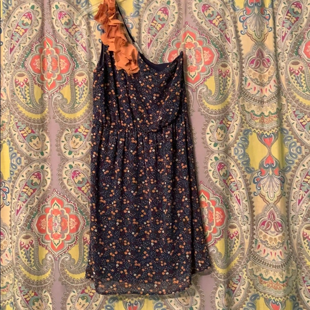 One shouldered mini dress